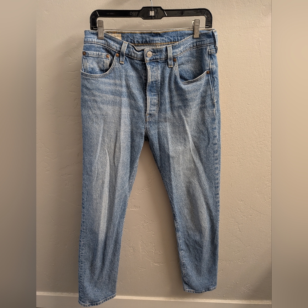 Levi's Blue High Rise Jeans with Vintage Fading